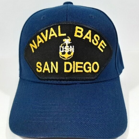 Naval Base San Diego Embroidered Patch Hat Cap - Picture 1 of 4